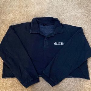 Brandy Melville Malibu Cropped Sweatshirt